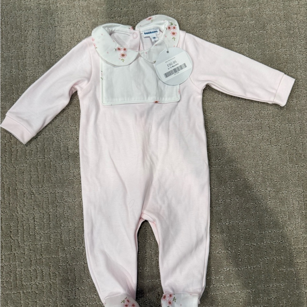 Beebon Pink Floral Kids One Piece